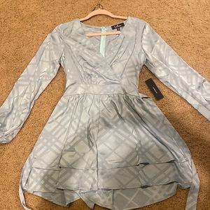 light blue formal romper